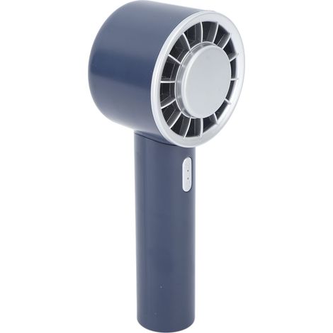 Mini ventilateur portable rechargeable par USB avec batterie 2200 mAh et plaque de refroidissement à semi-conducteurs, idéal pour l'été (bleu foncé). (1/5)