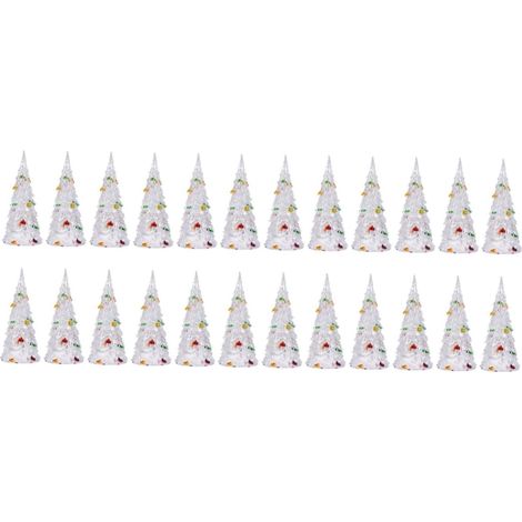 2 Ensembles Arbre De Noël en Acrylique Pendentif Sapin De Noel Arbres De Noël De Table Décoration Signe De Guirlande Sapin De Ornement d'arbre De 12 Pièces 2 (1/5)