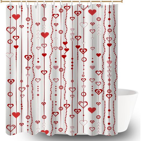 Rideau de bain en polyester 180x180 poids lesté housse de baignoire pour offrir à noël ou un anniversaire (1/5)