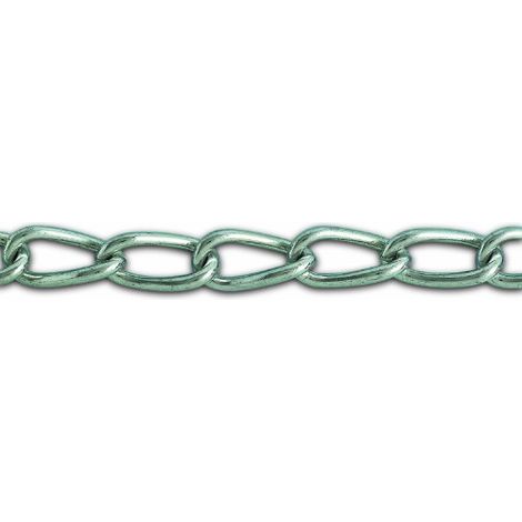 Chapuis LVBG1 Catena saldata ritorta - Acciaio zincato - 24 kg - Diametro 2 mm - Lunghezza 2,5 m