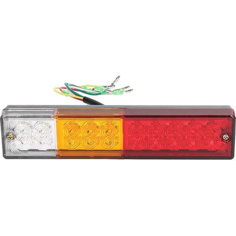 12 V LED-Anhängerleuchten, universelle LED-Rücklichter, 20 LEDs, Rückfahrbremse, Blinker, Rückleuchte für Anhänger, LKW, Traktor, Wohnwagen, Bus, Camper – RWTrailer Beleuchtung & Reflektoren (1/5)