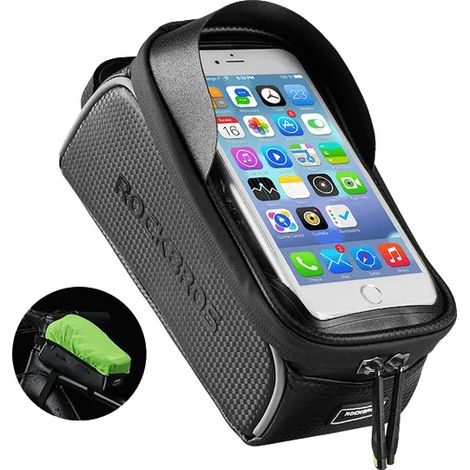 Bolsa impermeable para bicicleta, compatible con pantalla táctil, 017-1BK 6.0 pulgadas (1/2)