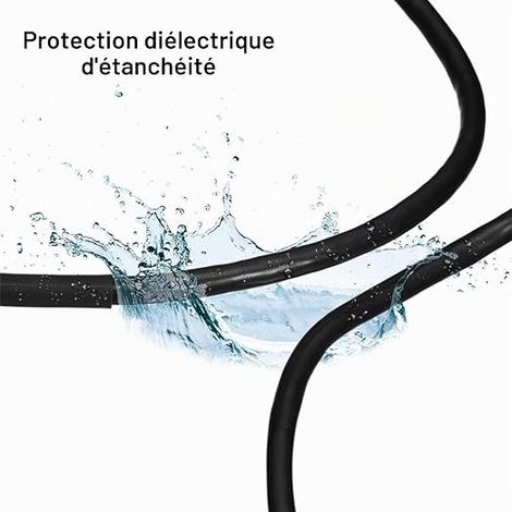 Gaine Termorétractable,2m de Longueur(Ø12mm,Noir) (1/3)