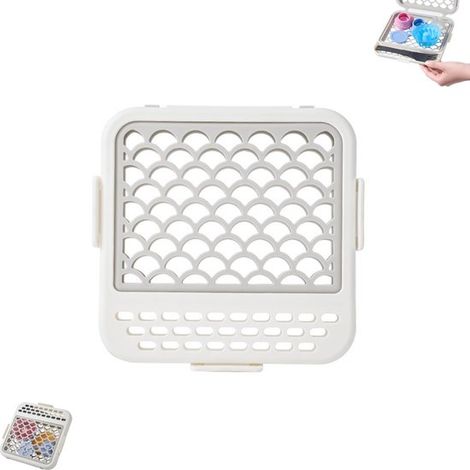 1 pièce - Sac de rangement en silicone pour lave-vaisselle - Panier de rangement en filet pour lave-vaisselle - Panier pour petits articles - Convient pour laver les petits accessoires, les tétines, l (1/5)