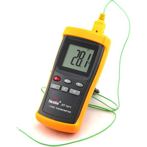 Testeur monocanal de type K de thermomètre numérique pour la mesure de température industrielle (1/5)