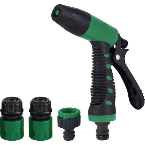 Pulverizador de jardín, regadera para césped, herramienta manual versátil de alta presión para lavado de coches con accesorios de conexión. (1/5)