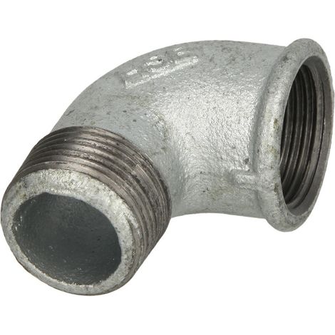 Raccord en fonte malleable galva Nr.92 Coude fem/male 90° diam. 3/8"