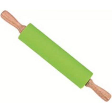 Rouleau à Pâtisserie Antiadhésif pour Enfants 23 cm - Lot de 2 avec Manche en Bois Sécurisé (1/4)