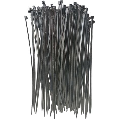Lot de 100 colliers rilsan attache fils / serre cables 4.5 mm x 280 mm (1/2)