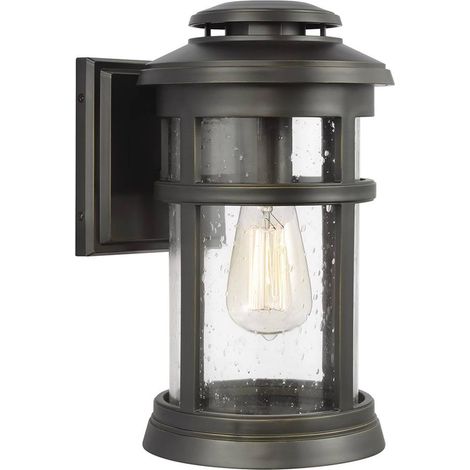 Lanterna da parete Elstead Newport da esterno 1 luce, bronzo antico, IP44, E27 (1/5)