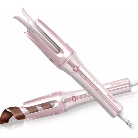 Cupid's Charm One-Touch 19mm Automatic Curling Wand with Ceramic Coating, 3 Temperature Levels (170-210°C), Instant Curl Winder (19mm) (1/5)