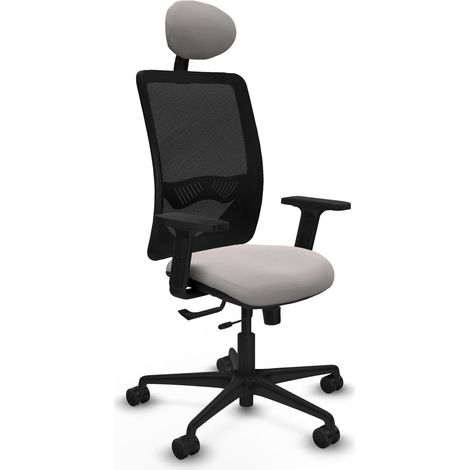Chaise de bureau piqueras y crespo Zulema noir mousse découpée (1/2)