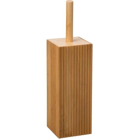 1 - Brosse WC - Bambou - Nettoyage Sanitaire - Design Écologique Pour Salle De Bain - Naturel - 35x10cm