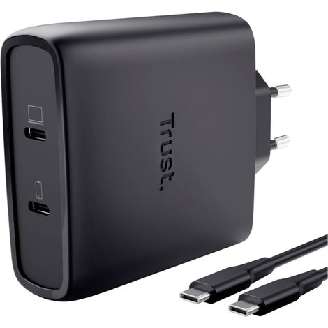 Trust Maxo USB Ladegerät 100 W Schwarz GaN (1/3)