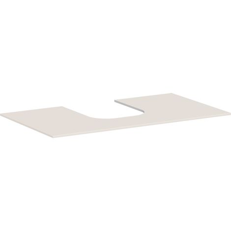 Hansgrohe Xevolos E - Waschtischplatte, 98x55 cm, Ausschnitt in der Mitte, beige matt 54209780 (1/2)