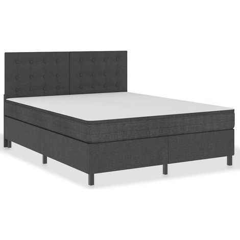 Maison Exclusive - Letto a Molle Grigio Scuro in Tessuto 180x200 cm (1/5)