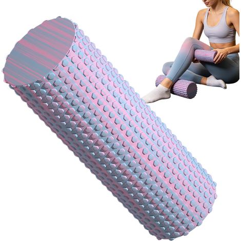 Rouleau en mousse d'exercice Massage des tissus profonds en EVA portable Rouleau de mousse pour le yoga Pour hommes et femmes, Yoga Pilates maison entraînement salle de sport dortoir extérieur i (1/5)