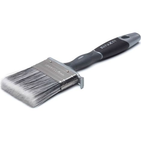 Pinceau plat platine 25 mm argent