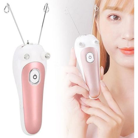 Épilateur à filetage - - Épilateur électrique - Hypoallergénique - Rechargeable - Rose (1/3)