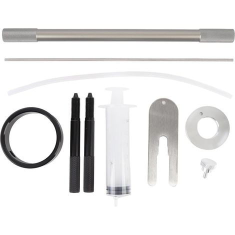 Kit d'outils pour entretien de fourche Irovami - Niveau d'huile, compresseur de ressort, tige d'amortisseur, 10 pièces, compatible universelle (1/5)
