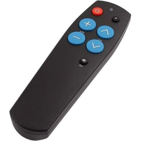 Télécommande Universelle - Grandes Touches - Fonction Apprentissage IR - Pour TV DVD Décodeur Haut-Parleur Ventilateur Chauffe-Eau - 1 Pièce (1/4)