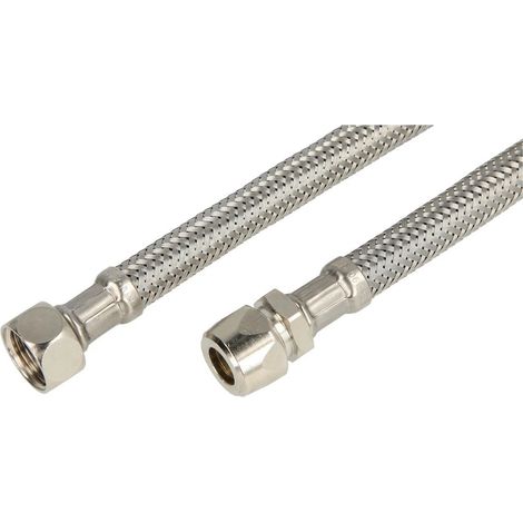 Flexible pour eau potable 10 mm x 3/8'' écrou chapeau