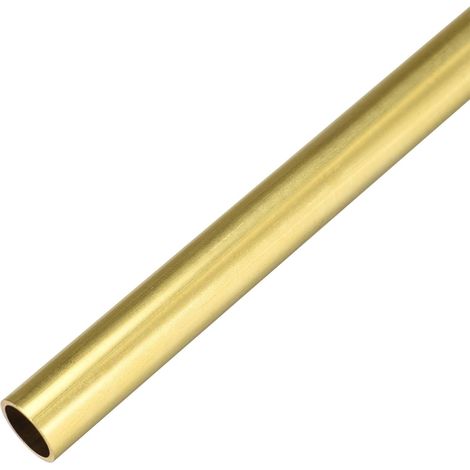 Brass Round Tube 300mm Length 11mm External Diameter 1mm Wall Thickness Seamless Straight Tube Pipe (1/4)