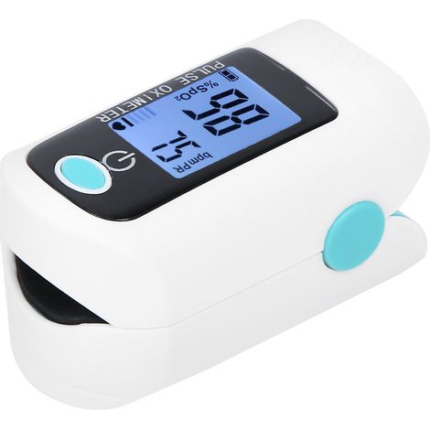 Oxymètre De Pouls - Mesure Saturation O2 Et Fréquence Cardiaque - Écran OLED - Plage 30% À 100% - 30 À 250 BPM - Piles AAA - 1 Pièce
