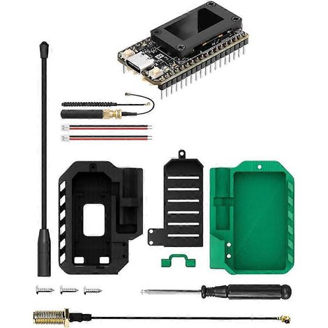 Carte de développement Heltec LoRa 32 V4 Meshtastic GPS ESP32 SX1262 avec écran OLED 0,96 pouce, alimentation solaire, réseau maillé WiFi LoRa BLE et boîtier inclus. (1/5)