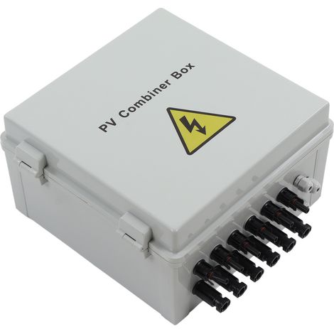 PV-Kombinationsbox für 6 Solar-Strings mit 15-A-Sicherung und 100-A-Gleichstrom-Leistungsschalter für netzunabhängige Solaranlagen (10 AWG). (1/5)