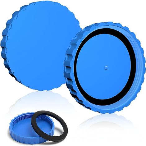 2 Pièces Fermeture Hivernale pour Piscines Intex et Bestway, Bouchons d'hiver pour Les Deux Connexions avec Joints Adaptés, Résistantes au Gel et Étanches (1/5)