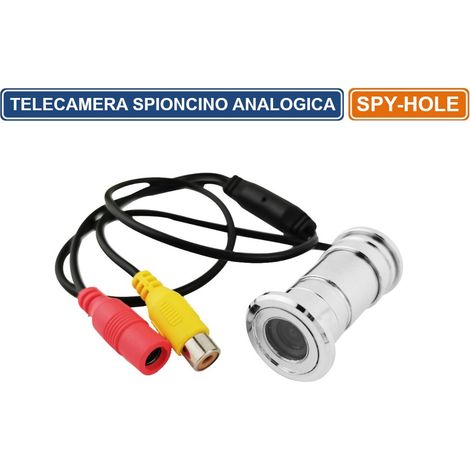 MINI TELECAMERA ANALOGICA SPIONCINO OCCHIO MAGICO PER PORTE A COLORI 92° 628X528 (1/3)