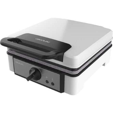 Cecotec divertente waffle ferro da stiro a doppio waffle con potenza di 1200 watt, rivestimento antiaderente in pietra roccia ecologica, doppia capacità (1/5)