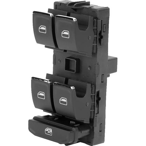 5ED 959 857 C Electric Window Master Control Switch, Compatible with, Direct Replacement for OE 5ED 959 857 C, ABS Housing, Design (1/5)