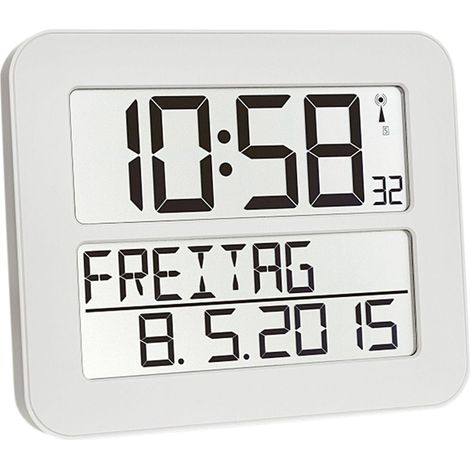 TFA-Dostmann 60.4512.02 despertador Reloj despertador digital Blanco