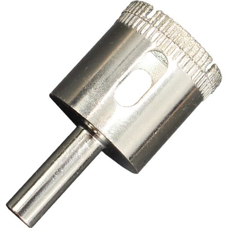 punta diamantata, punta a tazza per tagliare vetro/piastrelle/ceramica/marmo/porcellana, punta cava con rivestimento diamantato, 10 mm (1/5)