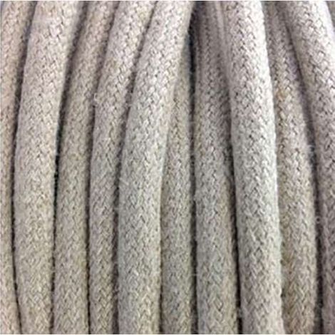 Câbles Textiles Lin Naturel Beige 3x1.5mm² - Alliez Style et Puissance dans Vos Projets Électriques