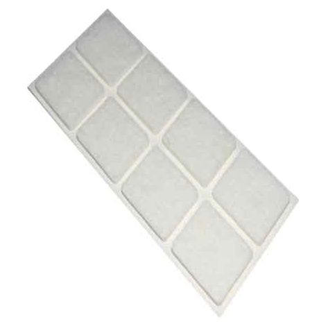 FEUTRINES RECTANGULAIRES 50x100 mm - Marron - Blister 1 pièce