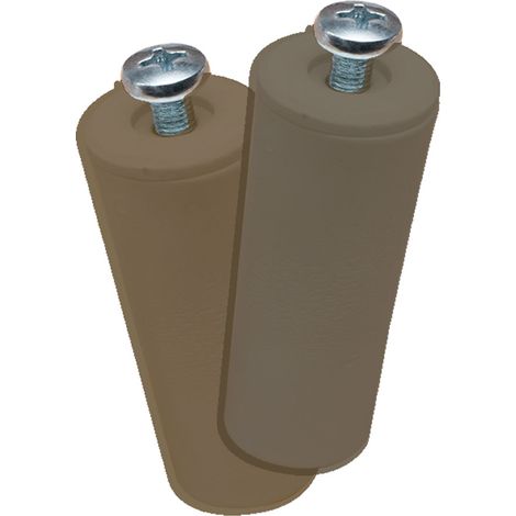 Blinder Stopfen Pr08, Braun 40mm, 2 Stück