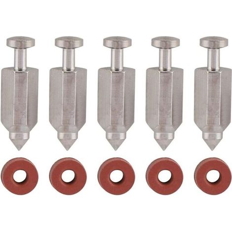 Kit de réparation de joint de siège d'aiguille de soupape à flotteur de carburateur pour moteurs verticaux Briggs Stratton 398188, 281144, 299096, 394681, 83400 5 CV et 6 CV, lot de 5