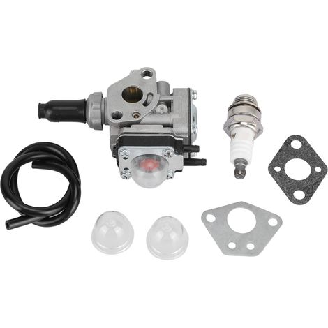 Kit carburatore in alluminio per tosaerba KBH48A – con guarnizione, tubo dell'olio e candela – accessori da giardino