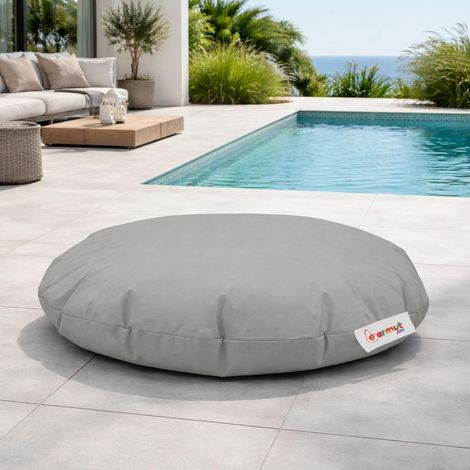Pouf extérieur imperméable gris 2 positions ARTA (1/5)