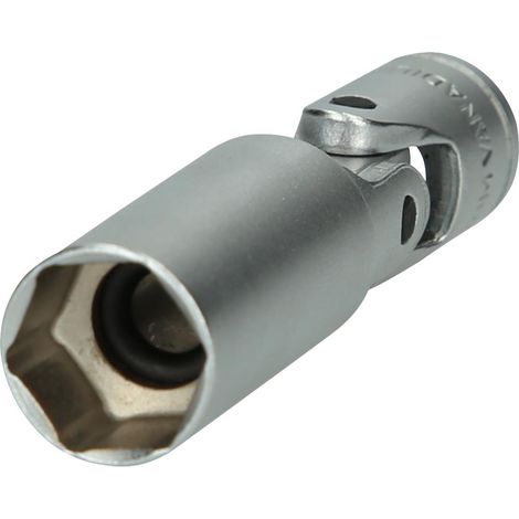 Llave de vaso articuladas para bujías 3/8", entrecaras 16 (1/4)