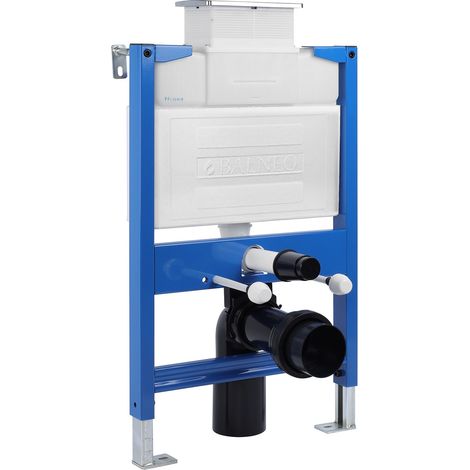 Balneo Bâti pour WC suspendu, autoportant, avec siphon encastrable , Fix-Frame LOW