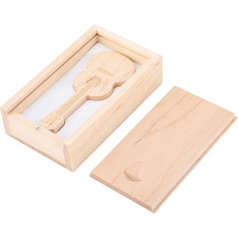 Clé USB 2.0 en Forme de Guitare en Bois - Mémoire Flash 64G pour PC (1/5)