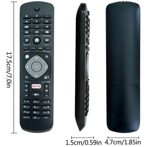 NALOOKAMIC  élécommande et émetteur mural pour motorisations Nouvelle télécommande TV Philips de remplacement pour tous les téléviseurs intelligents Philips-5pcs (1/4)