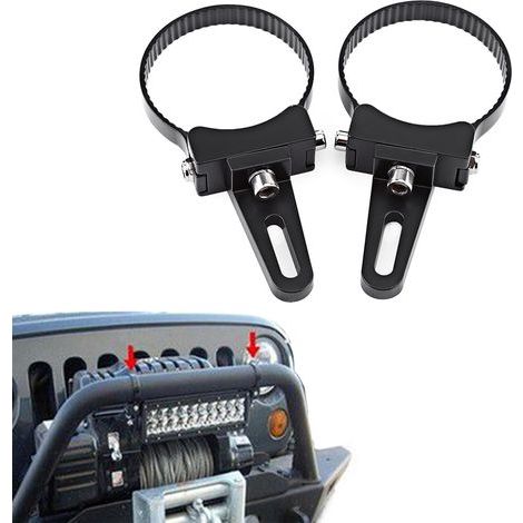 Staffa di montaggio per barra antirollio in tubo di alluminio da 3" - Supporto per fari a LED su veicoli fuoristrada e utilitari (1/5)