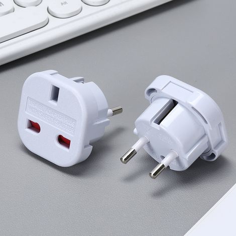 APEX Adaptateur de voyage UE -Adaptateur de prise britannique vers européenne-Convertisseur de prise Royaume-Uni vers UE de type C, E, F (1/5)