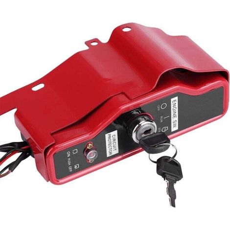 Boîte de Commande Commutateur d'Allumage Electrique avec 2 Clés pour Moteur à Essence Honda GX390 13HP GX340 11HP 168F GX160