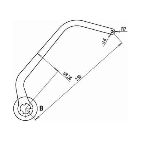 Coppia Bracci Nd7 Per Automazione N1d Marrone Ral 8017 Automatismi Faac 57323